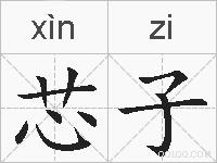 芯子的拼音