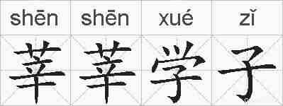 莘莘学子的拼音