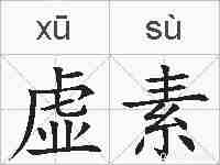 虚素的拼音