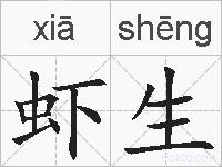 虾生的拼音
