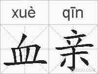 血亲的拼音