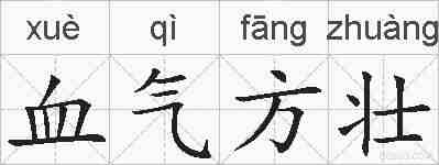 血气方壮的拼音