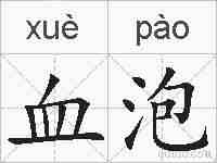 血泡的拼音