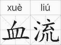 血流的拼音