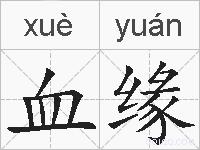 血缘的拼音
