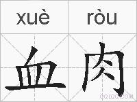 血肉的拼音
