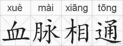 血脉相通的拼音