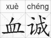 血诚的拼音