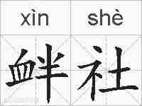 衅社的拼音