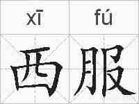 西服的拼音