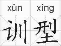 训型的拼音