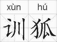训狐的拼音