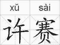 许赛的拼音
