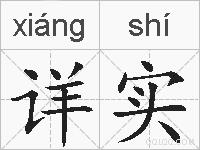 详实的拼音