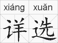 详选的拼音