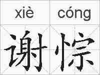 谢悰的拼音