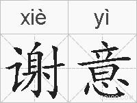 谢意的拼音