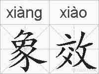 象效的拼音