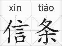 信条的拼音