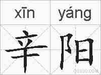 辛阳的拼音