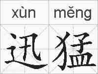 迅猛的拼音