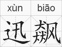 迅飙的拼音