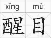 醒目的拼音