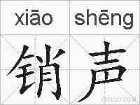 销声的拼音