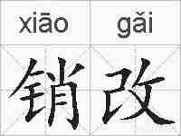销改的拼音