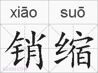 销缩的拼音