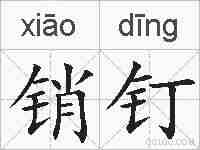 销钉的拼音