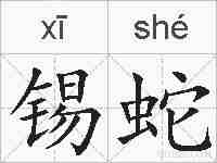 锡蛇的拼音