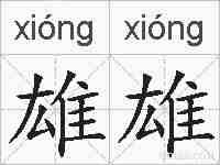雄雄的拼音
