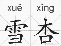 雪杏的拼音