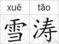 雪涛的拼音