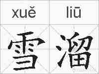 雪溜的拼音