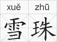 雪珠的拼音