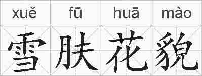 雪肤花貌的拼音