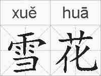 雪花的拼音