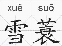 雪蓑的拼音