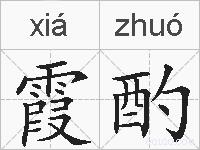 霞酌的拼音