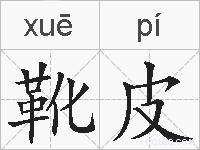 靴皮的拼音