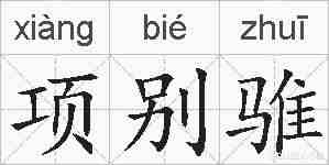 项别骓的拼音
