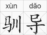 驯导的拼音