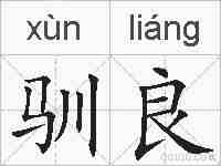 驯良的拼音