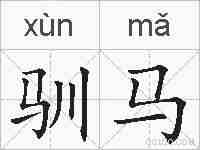 驯马的拼音