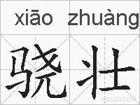 骁壮的拼音