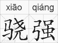 骁强的拼音