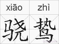 骁鸷的拼音