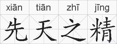 先天之精的拼音